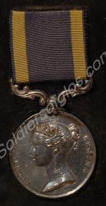Punjab Medal. Awarded to S. Horden of the 61st Sou