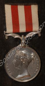 India Mutiny Medal. Awarded to G. Tibbs of the 61s