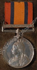 Queen's South Africa Medal with clasp for Defence