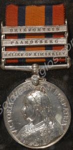 Queen's South Africa Medal with clasps for Relief