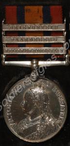 Queen's South Africa Medal with clasps for Relief
