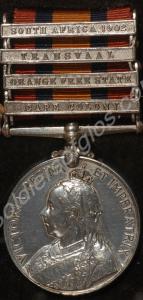 Queen's South Africa Medal with clasps for Cape Co