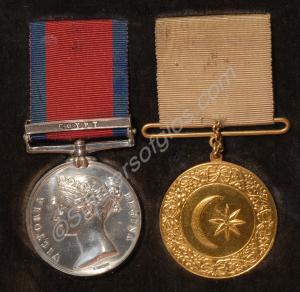 Group of two medals; Military General Service Meda