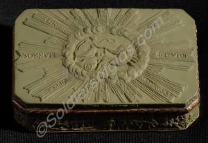 The Waterloo Snuff Box. (Detail of lid). Presented
