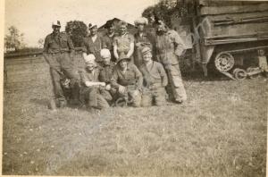 M3 half-track and soldiers of 43rd Reconnaissance
