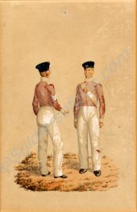 Watercolour - Corporal and Private, Battalion Comp