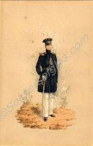 Watercolour - Captain, Grenadier Company, Undress.