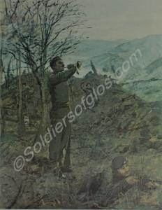 Print - "The Long Reveille -  Gloster Hill, Korea