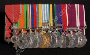Group of ten medals; Member of the British Empire,