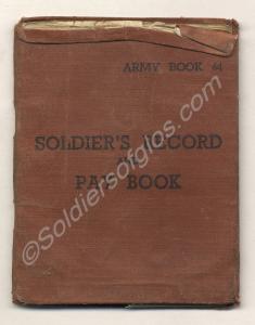 Soldier's Record and Pay Book. 22363798 Private Pa