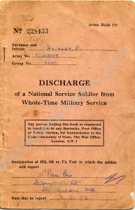 Certificate of Discharge.  22363798 Private Patric
