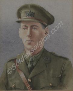 Watercolour of Second Lieutenant Hardy Falconer Pa