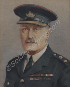 Watercolour of Lieutenant-Colonel Dan Burges, V.C.