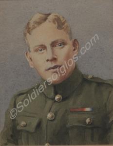 Watercolour of Private Francis George Miles, V.C.