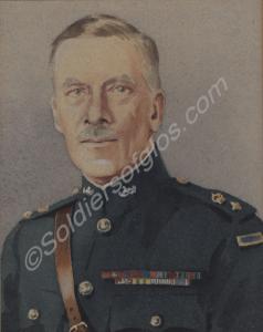 Watercolour of Lieutenant-Colonel James Power Carn