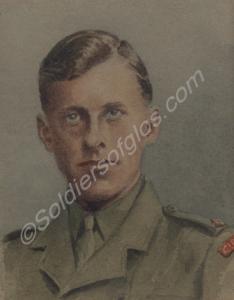 Watercolour of Second Lieutenant Terence Edward Wa