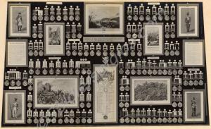 Display of pictures and medals of the 61st (South