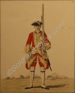 Soldier of the 28th Regiment of Foot. 1742. Limite