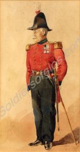 Watercolour -  Lieutenant-Colonel W.E. Deacon,  61