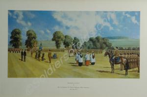Framed Print - "Presentation of Colours to The 1st
