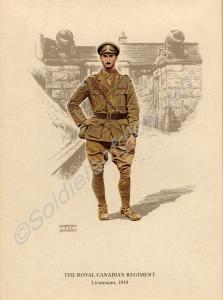 Print of Lieutenant of the Royal Canadian Regiment