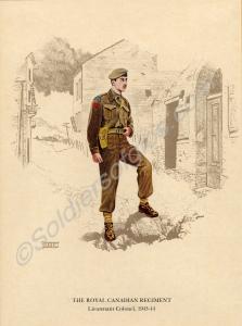 Print of Lieutenant-Colonel of the Royal Canadian