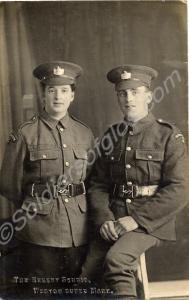 Two soldiers of 6th Battalion, The Gloucestershire