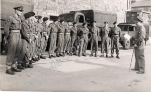 Leaving for annual training.  5th (Territorial) Ba