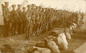 Soldiers in camp.  5th (Territorial) Battalion, Th