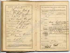Soldier's Small Book belonging to 7111 Sergeant Th