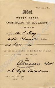Third Class Certificate of Education awarded to 71