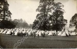 2 x photographs of camp of 10th Battalion, The Glo