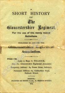 Booklet entitled "A Short History of the Glouceste