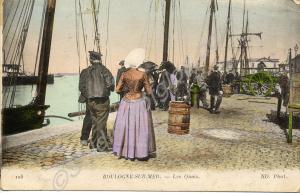 The quay at Boulogne. 1914-1918.