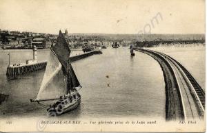 The jetty at Boulogne. 1914-1918.