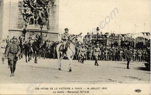 PÃ©tain at the victory celebrations in Paris. Bast