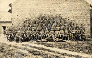 German infantry platoon with Maxim machine guns. c