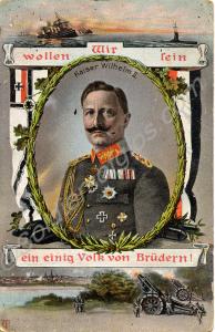 Kaiser Wilhelm II.  Sent to Unteroffizier Wulf Gle