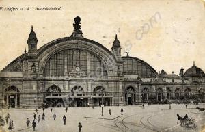 Frankfurt railway station. Sent to Gefreiter Adolf