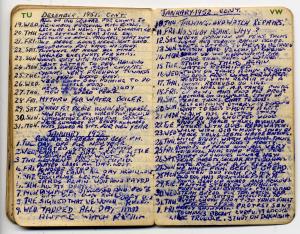 Address book and diary 1948.  Used by 5619823 Corp