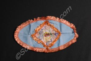 Embroidery of the Sphinx badge of the Gloucestersh