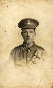2 x photographs of 32208 Gunner Albert Edward Rave