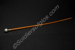 Silver-topped swagger stick with Gloucestershire R