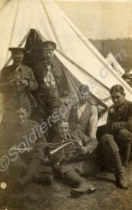 Six soldiers in camp.  12th Battalion, The Glouces