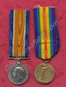 Group of two medals; British War Medal, Allied Vic