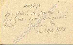 Postcard from the Chaplain, 54 Casualty Clearing S