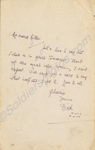 Postcard to his mother from 3004/240907 Private Ri