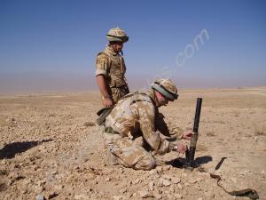 Mortar team. Operation Herrick. 1st Battalion, Roy