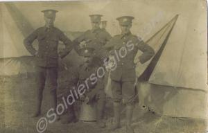 Camp scene. 3121 Private Thomas Edwin Wiltshire on