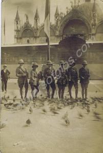 Group of British officers in St. Mark's Square, Ve